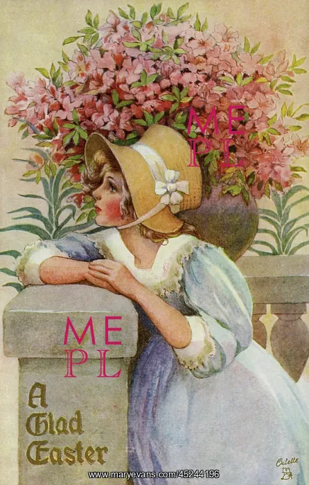 : Young girl in a bonnet : Young girl in a bonnet