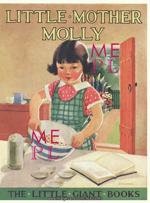: Young girl making cakes : Young girl making cakes