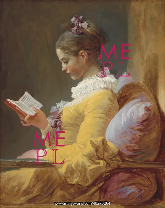 : Young Girl Reading : Young Girl Reading