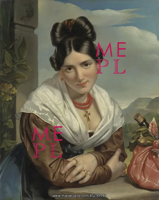 : A Young Girl Reposing : A Young Girl Reposing