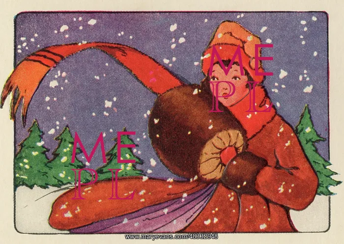: Young girl out in the snow : Young girl out in the snow