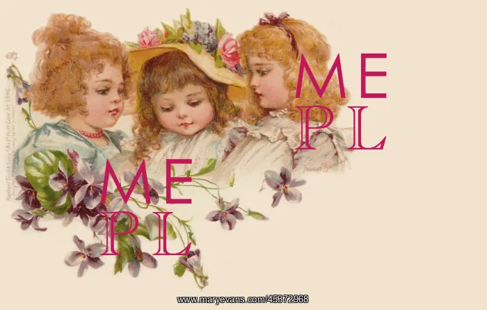 : Three young girls : Three young girls