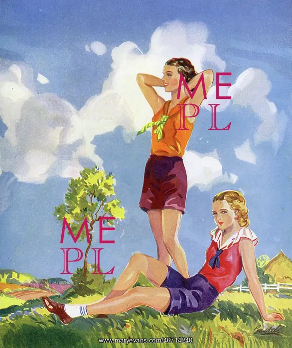 : Two young ladies out for a countryside walk : Two young ladies out for a countryside walk
