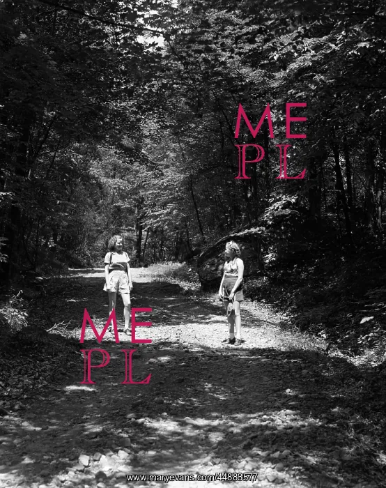  : Two Young Ladies Woods Nature