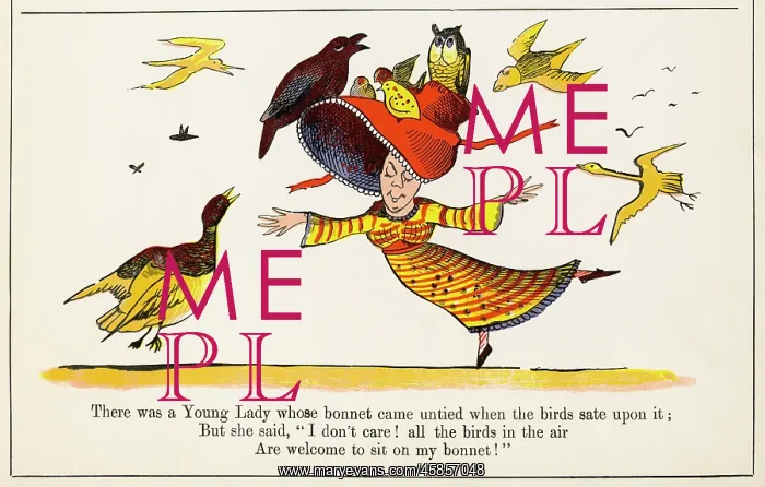  : Young Lady Whose Bonnet, Edward Lear