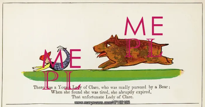 : Young Lady of Clare, Edward Lear : Young Lady of Clare, Edward Lear