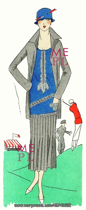 : Young lady in grey and blue outfit by Bernard : Young lady in grey and blue outfit by Bernard
