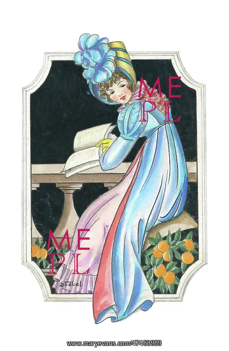 : Young lady sitting reading a book : Young lady sitting reading a book