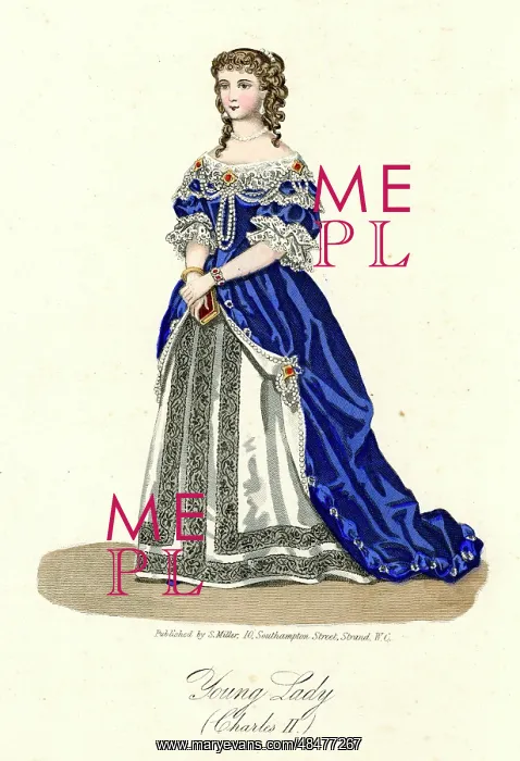  : Young lady in the time of Charles II