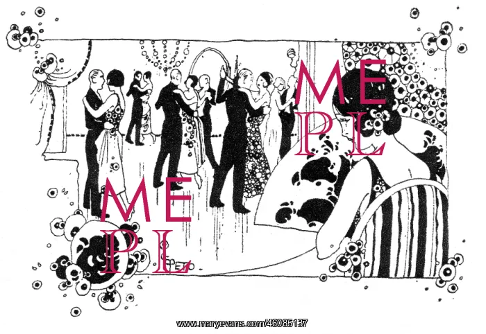 : Young lady watching the couples dancing at a Grand Ball : Young lady watching the couples dancing at a Grand Ball