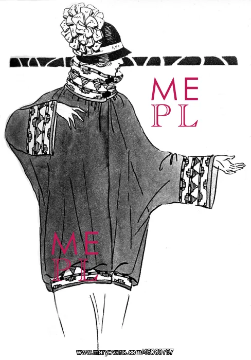 : Young lady wearing a coatee from Gorringe's : Young lady wearing a coatee from Gorringe's