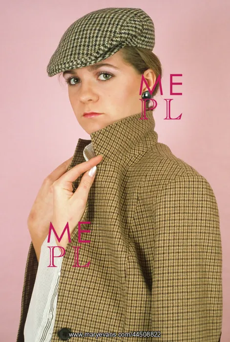  : Young lady wearing Tweed