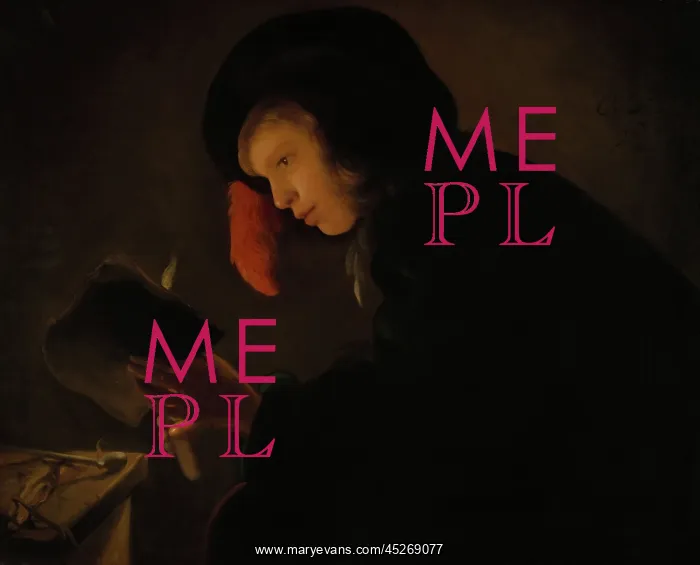 : Young Man by Candlelight : Young Man by Candlelight