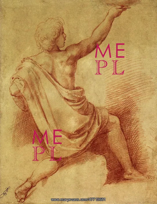 : Young Man with Cup, by Raphael : Young Man with Cup, by Raphael