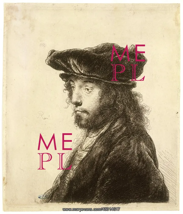: Young man with a fur hat : Young man with a fur hat