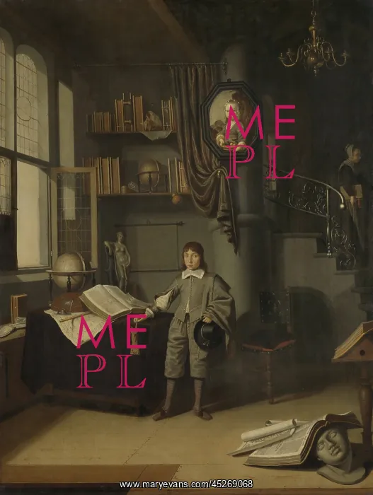 : Young Man in a Study : Young Man in a Study