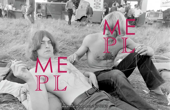 : Two young men in a field at Woburn Park : Two young men in a field at Woburn Park