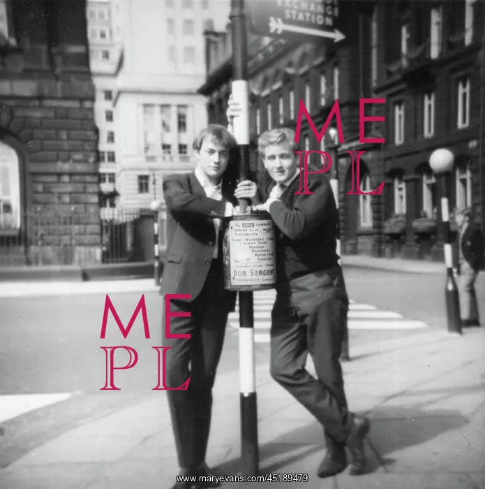 : Young men on a Liverpool street : Young men on a Liverpool street