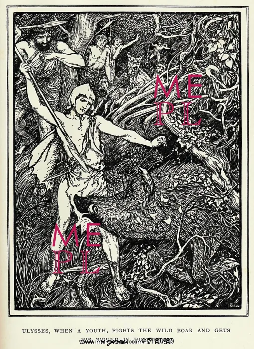 : Young Odysseus - Boar : Young Odysseus - Boar