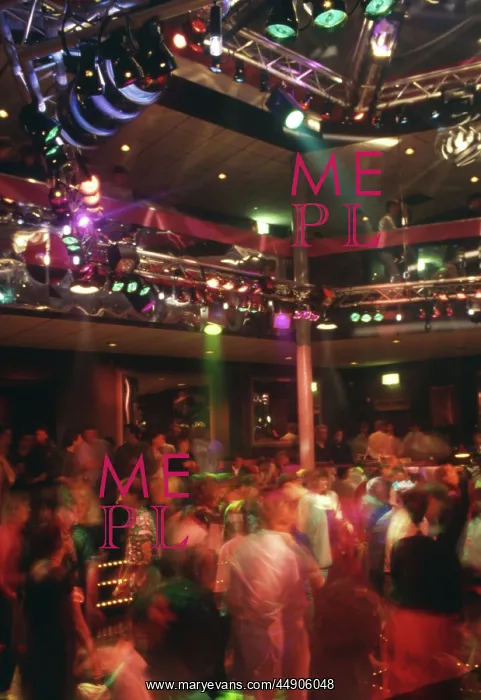 : Young people at a disco, Cornwall : Young people at a disco, Cornwall