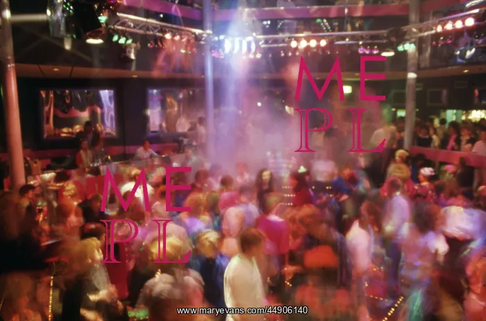 : Young people at a disco, Cornwall : Young people at a disco, Cornwall