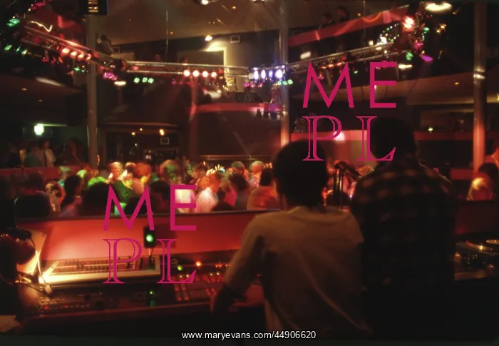 : Young people at a disco, Cornwall : Young people at a disco, Cornwall