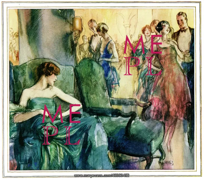  : Young people at an evening party