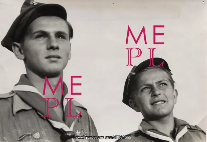 : Two young Polish Scouts : Two young Polish Scouts