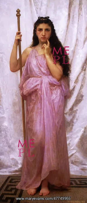 : Young Priestess, by Bouguereau : Young Priestess, by Bouguereau