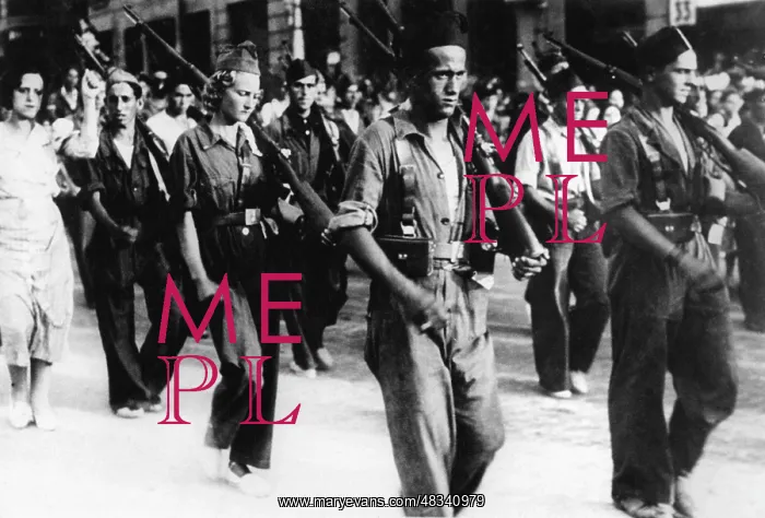 : Young Republican fighters on their way to the front, 1936 : Young Republican fighters on their way to the front, 1936