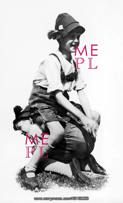 : Two young Schuhplattler, 1933 : Two young Schuhplattler, 1933