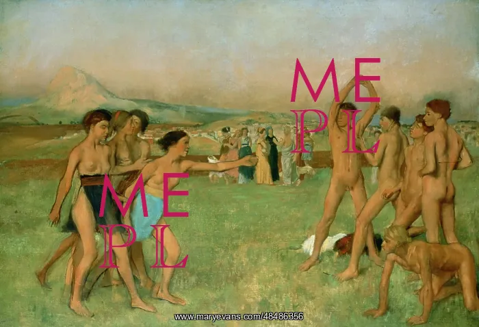 : Young Spartans Exercising Artist: Edgar Degas : Young Spartans Exercising Artist: Edgar Degas