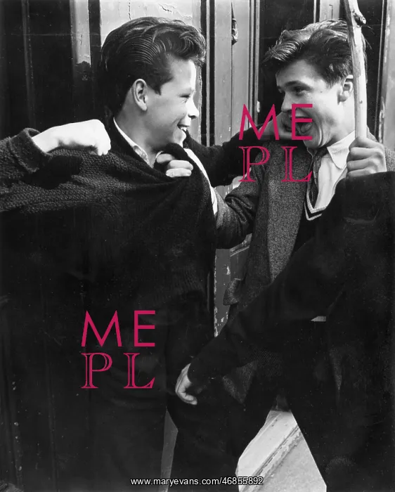 : Two young teddy boys, West London : Two young teddy boys, West London