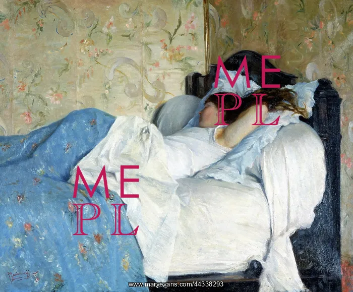 : Young woman asleep : Young woman asleep