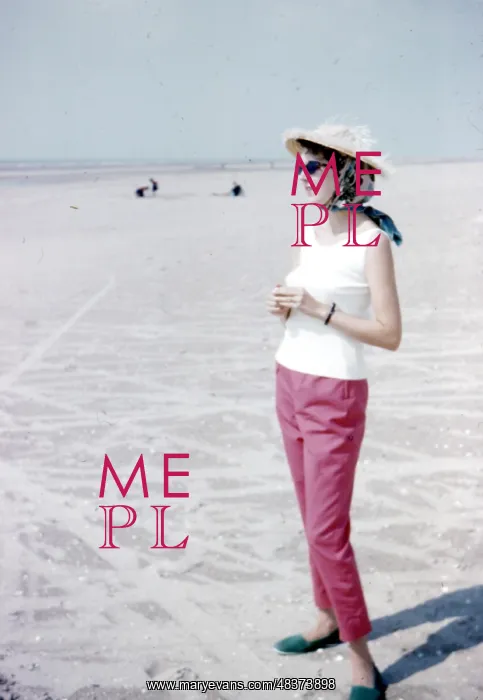  : Young woman on the beach