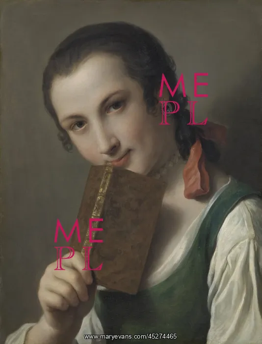 : A Young Woman with a Book : A Young Woman with a Book