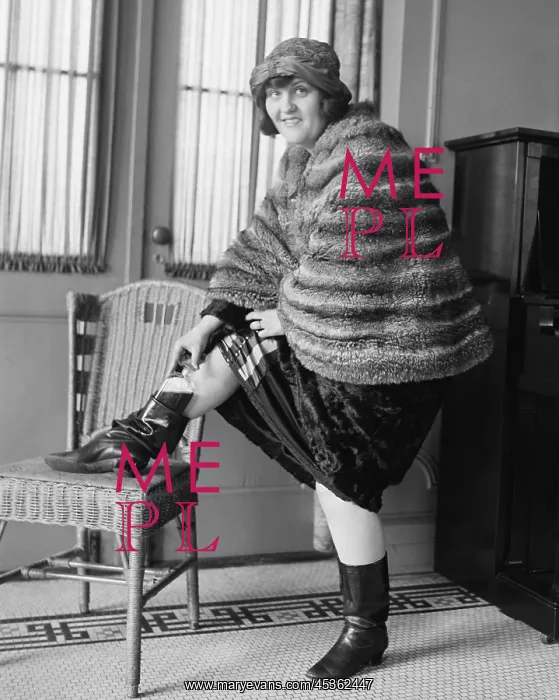 : Young woman hiding a flask in her Russian boot : Young woman hiding a flask in her Russian boot