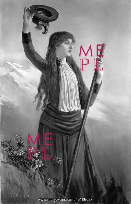  : Young woman hiking