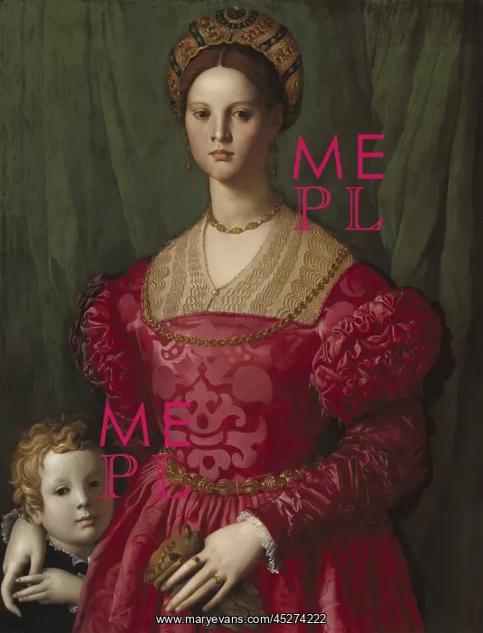: A Young Woman and Her Little Boy : A Young Woman and Her Little Boy