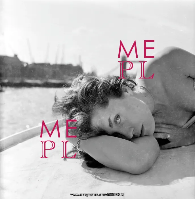 : Young woman modelling on a boat : Young woman modelling on a boat