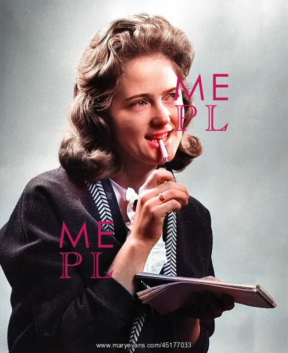 : Young woman with notebook and pen : Young woman with notebook and pen