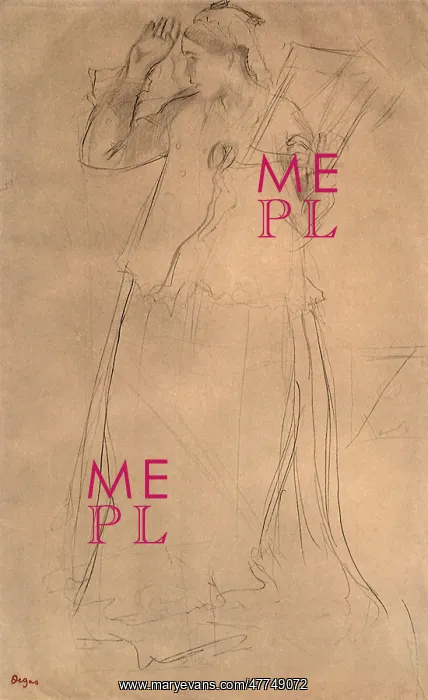  : A Young Woman Singing, by Degas