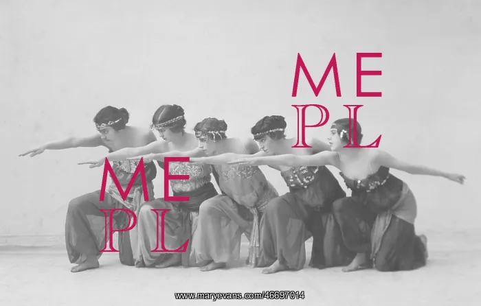 : Young women dancing on stage : Young women dancing on stage