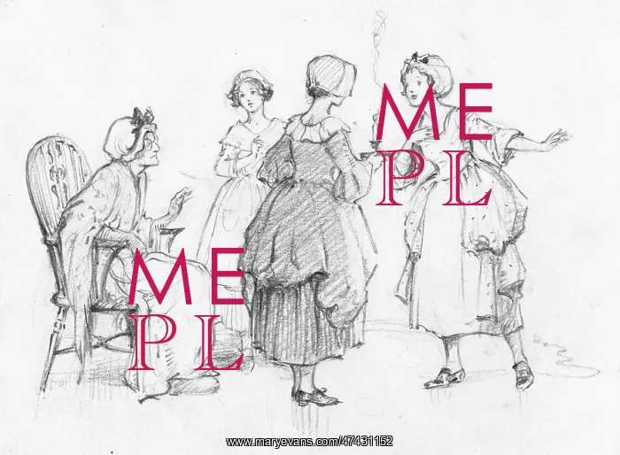 : Young women gossip by candle light : Young women gossip by candle light