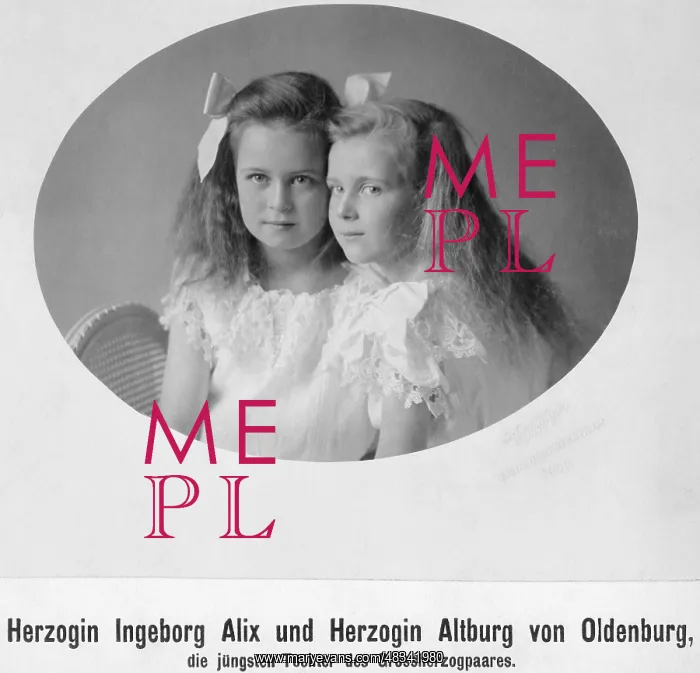 : The youngest daughters of Oldenburg, 1909 : The youngest daughters of Oldenburg, 1909