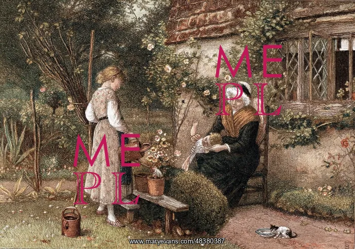 : Youth and Age. Chromolithograph after painting : Youth and Age. Chromolithograph after painting