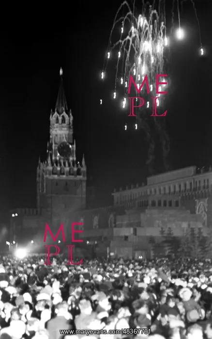 : Yu.Gagarin's flight celebration in Moscow : Yu.Gagarin's flight celebration in Moscow