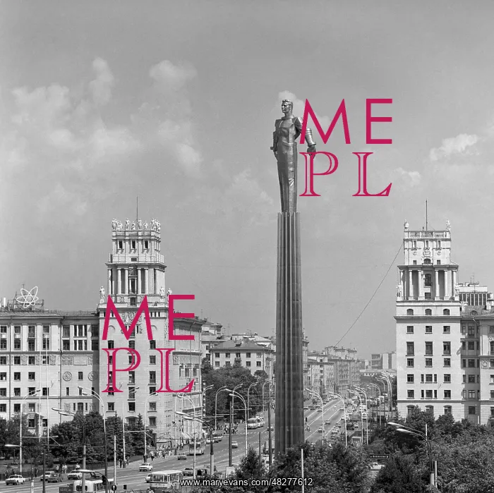 : Yuri Gagarin's monument, 1980 : Yuri Gagarin's monument, 1980
