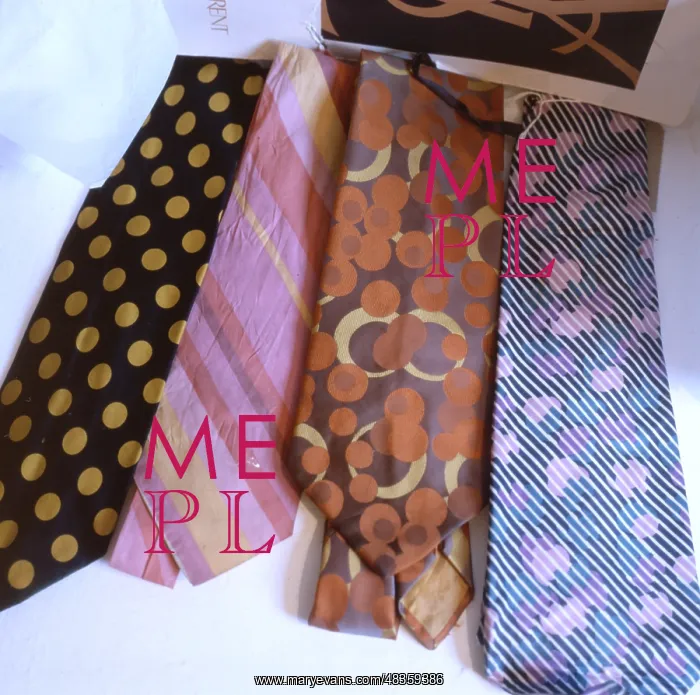 : Four Yves Saint Laurent ties : Four Yves Saint Laurent ties