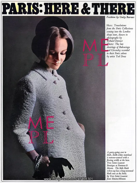 : Yves St Laurent coat and hat : Yves St Laurent coat and hat